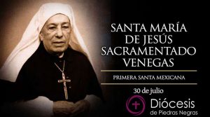 Hoy es la fiesta de la santa mexicana María de Jesús Sacramentado