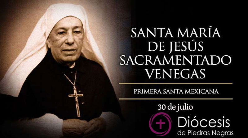 Hoy es la fiesta de la santa mexicana María de Jesús Sacramentado