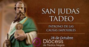 Hoy celebramos a San Judas Tadeo, patrono de las causas imposibles