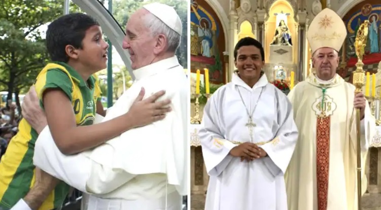 Niño que hizo llorar al Papa abraza la vida religiosa