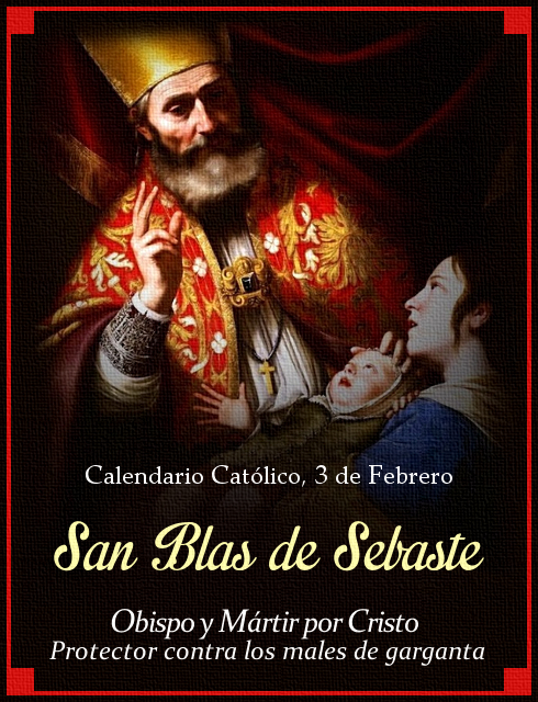Hoy es la fiesta de San Blas, patrono de enfermedades de la garganta y laringólogos
