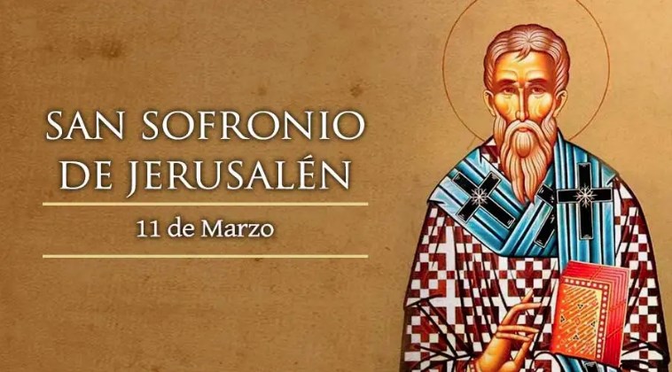 Hoy celebramos a San Sofronio, Patriarca de Jerusalén, defensor de Cristo como Dios y hombre