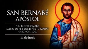 Hoy celebramos al Apóstol San Bernabé, cuyo nombre significa “el que anima y entusiasma”