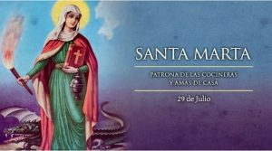 Hoy la Iglesia celebra a Santa Marta, patrona de las cocineras y amas de casa