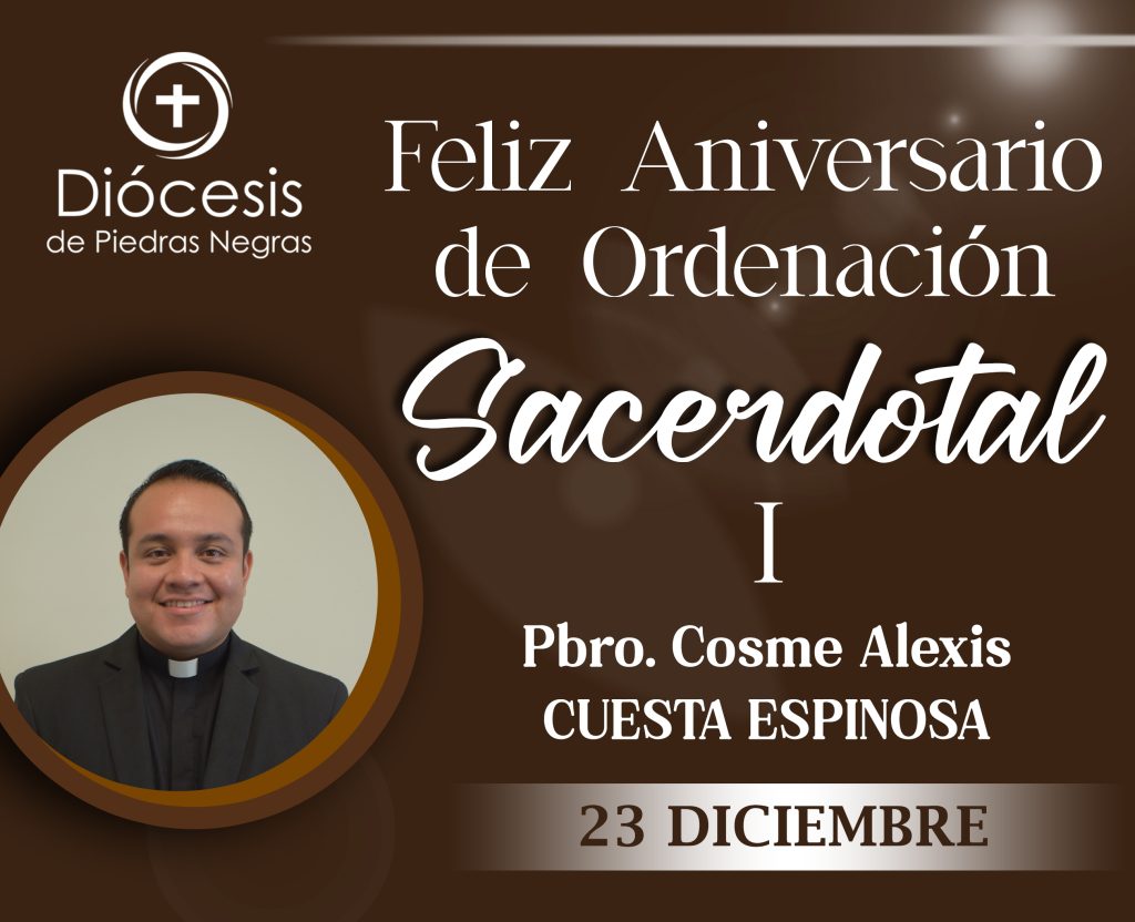 1 ANIVERSARIO SACERDOTAL DEL PBRO. COSME