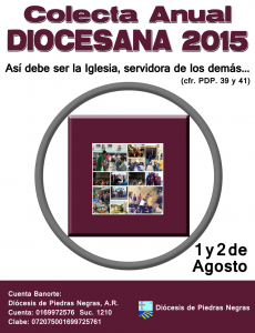 COLECTA ANUAL DIOCESANA 2015