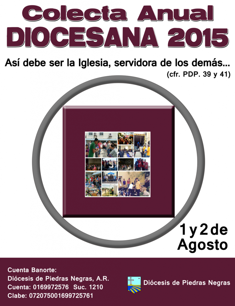 COLECTA ANUAL DIOCESANA 2015