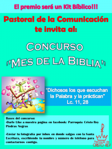 CONCURSO MES DE LA BIBLIA