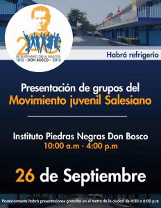 PRESENTACIÓN DE GRUPOS DEL MOVIMIENTO JUVENIL SALESIANO