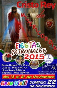 CRISTO REY TE INVITA A SUS FIESTAS PATRONALES 2015