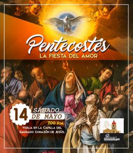 GUADALUPE SABINAS INVITA A LA VIGILIA DE PENTECOSTÉS