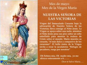 MES DE MAYO, MES DE MARÍA DÍA 10